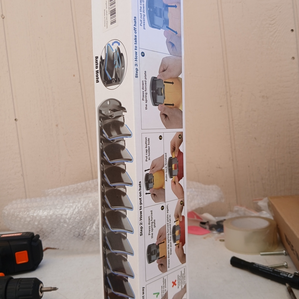 Double Capacity Hat Organizer for Baseball Caps 2 Packs2 Pack Hat Organizer Rack - Picture 8 of 8